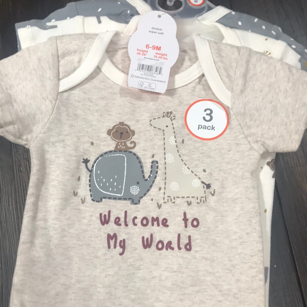 Short Sleeve Onesies 3 pack